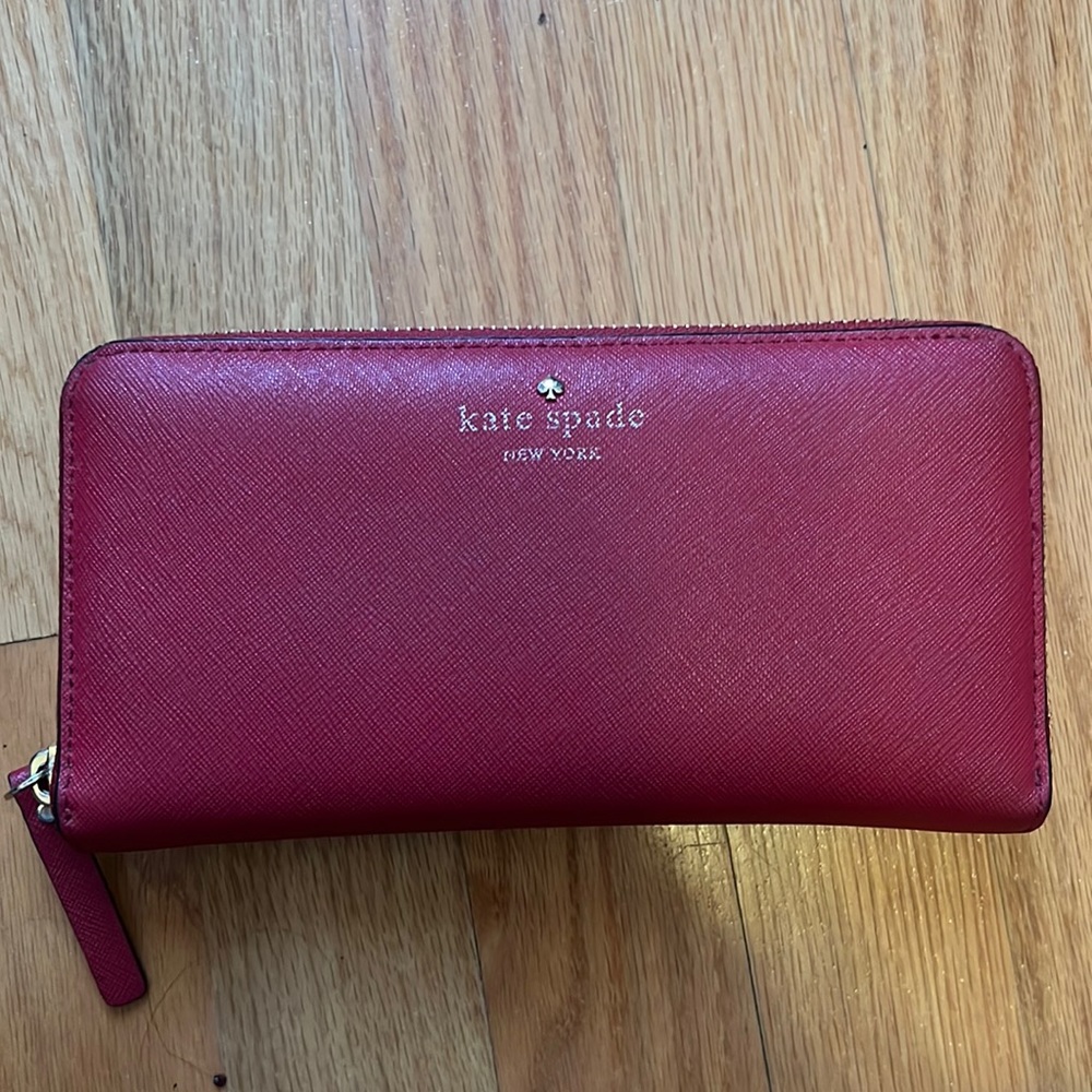 Kate Spade Red Zip Wallet